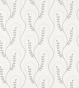 Chamomile Trail Fabric by Sanderson Teal / Green