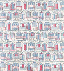 Beach Huts Fabric by Sanderson Nautical