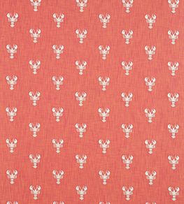 Cromer Embroidery Fabric by Sanderson Coral