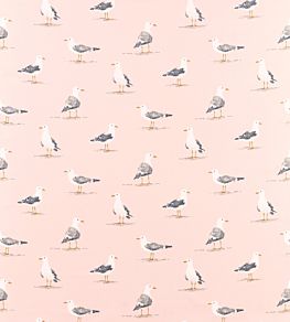 Shore Birds Fabric by Sanderson Blush