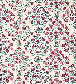 Ottoman Flowers Fabric by Sanderson Cherry/Indigo