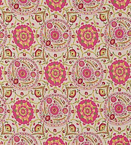 Anthos Fabric by Sanderson Cerise/Lime