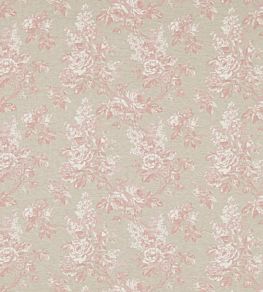 Sorilla Damask Fabric by Sanderson Shell Pink/Linen