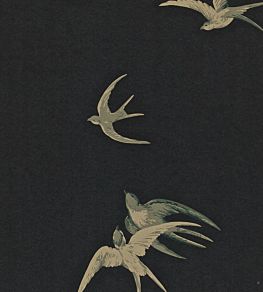 Swallows Wallpaper by Sanderson Black