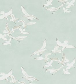 Seagulls Wallpaper by Sanderson Eau De Nil