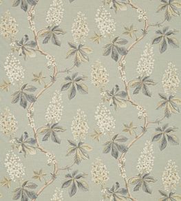 Chestnut Tree Fabric by Sanderson Grey Blue/Sage