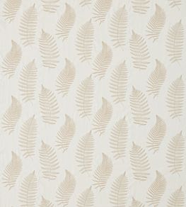 Fern Embroidery Fabric by Sanderson Ivory