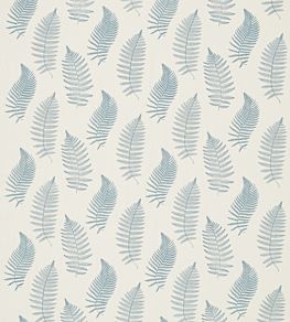 Fern Embroidery Fabric by Sanderson Powder Blue