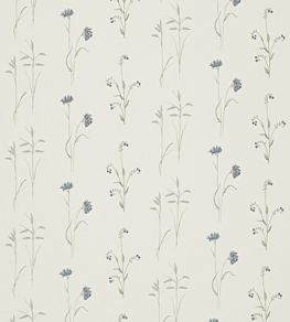 Meadow Grasses Fabric by Sanderson Cobalt/Chalk