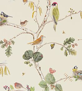 Woodland Chorus Wallpaper by Sanderson Cream/Multi