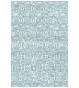Sanganer Rug by William Yeoward Duck Egg