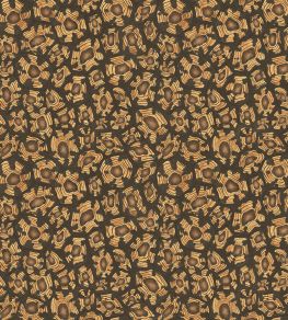 Savanna Shell Wallpaper by Cole & Son Ochre Soot & Orange