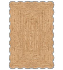 Scallop Rug by Layered Misty Blue