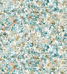 Scintilla Wallpaper by Clarke & Clarke Teal/Spice