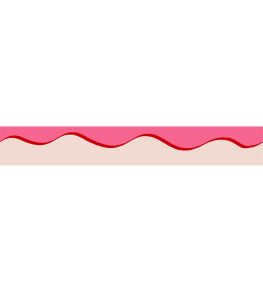 Scroll Border 5cm Wallpaper by Parker & Jules Brilliant Pink