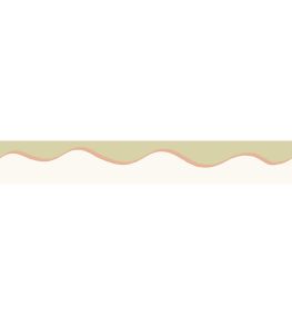 Scroll Border 5cm Wallpaper by Parker & Jules Coral Moss