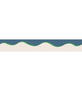 Scroll Border 8cm Wallpaper by Parker & Jules Day Blue
