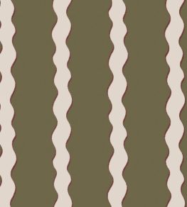 Scroll Stripe Fabric by Parker & Jules Hunter