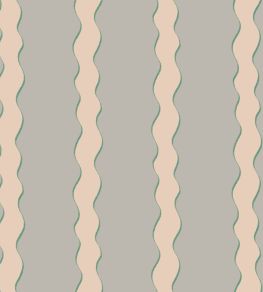 Scroll Stripe Fabric by Parker & Jules Verdigris
