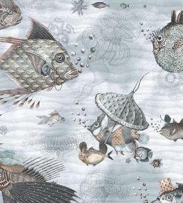 Sea Life Wallpaper by Brand McKenzie Aqua & Sand