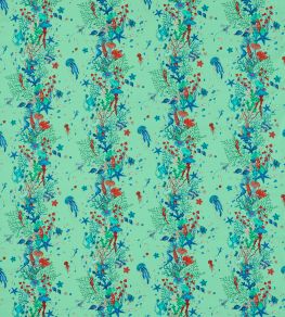 Seaforest Fabric by Clarke & Clarke Aqua