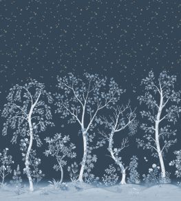 Seasonal Woods Mural by Cole & Son Midnight