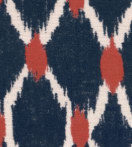 Seebensee Fabric by MINDTHEGAP Blue/Red/White