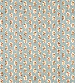 Sessile Leaf Fabric by Sanderson Blue Clay