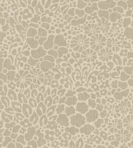 Seventies Floral Wallpaper by Eijffinger Beige/Sand