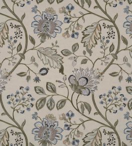 Shalimar Fabric by James Hare Blue/Green