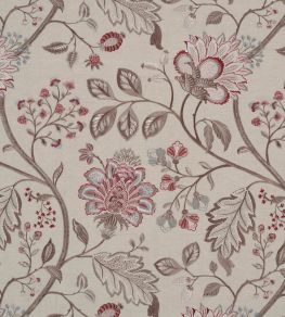 Shalimar Fabric by James Hare Red/Mushroom