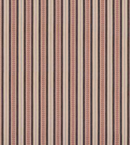 Shelter Stripe Fabric by Mulberry Home Indigo/Red