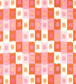 Shiruku Fabric by Harlequin Paprika / Fuschia / Fig Blossom