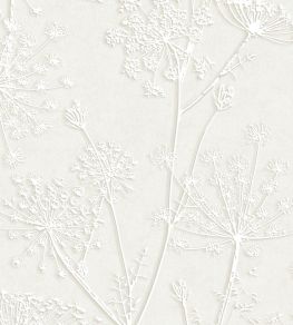 Silhouette Flowers Wallpaper by Eijffinger Silver Grey