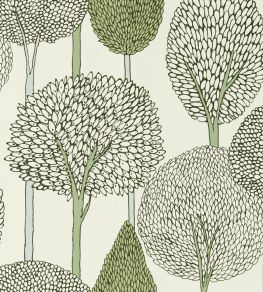 Silhouette Wallpaper by Harlequin Seaglass/Forest