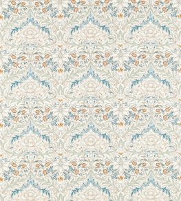 Simply Severn Fabric by Morris & Co Bayleaf / Annatto