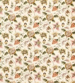 Sizergh Fabric by Clarke & Clarke Blush/Sage