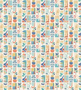 Snip Snip Wallpaper by Ohpopsi Indigo & Amber