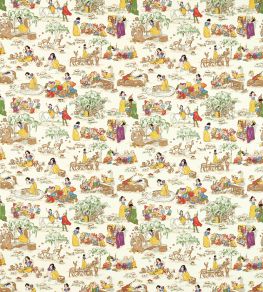 Snow White Fabric by Sanderson Whipped Cream