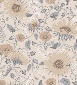 Solveig Wallpaper by Sandberg Misty Blue