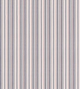 Spinnaker Stripe Fabric by Mulberry Home Indigo/Red