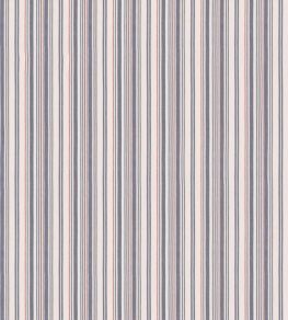 Spinnaker Stripe Fabric by Mulberry Home Indigo/Red