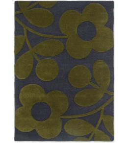 Sprig Stem Rug by Orla Kiely Marine