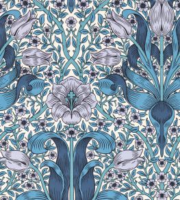 Spring Thicket Wallpaper by Morris & Co Indigo/Lilac