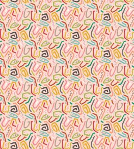 Squiggle Wallpaper by Ohpopsi Coral Twist