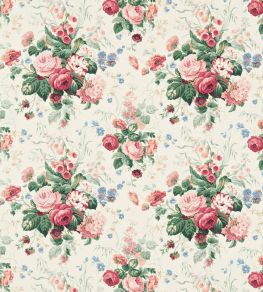 Stapleton Park Fabric by Sanderson Pink/Green