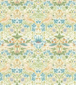 Strawberry Thief Wallpaper by Clarke & Clarke Apple/Blush