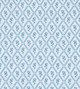 Strawberry Trellis Fabric by Barneby Gates China Blue