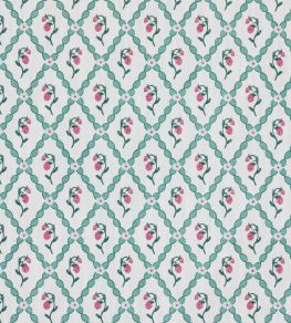 Strawberry Trellis Fabric by Barneby Gates Vintage Cream