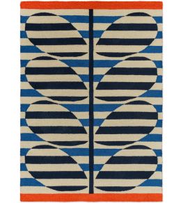 Stripy Stem Outdoor Rug by Orla Kiely Azure